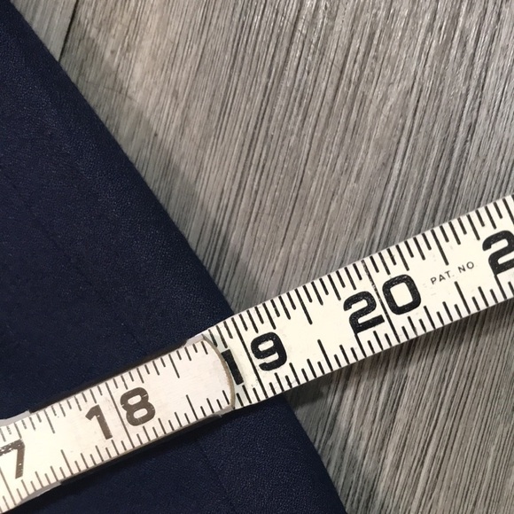 Boden Navy Blue Beaded 3/4 Sleeve Peter Pan Collar Cocktail Dress size 6 - Picture 14 of 14